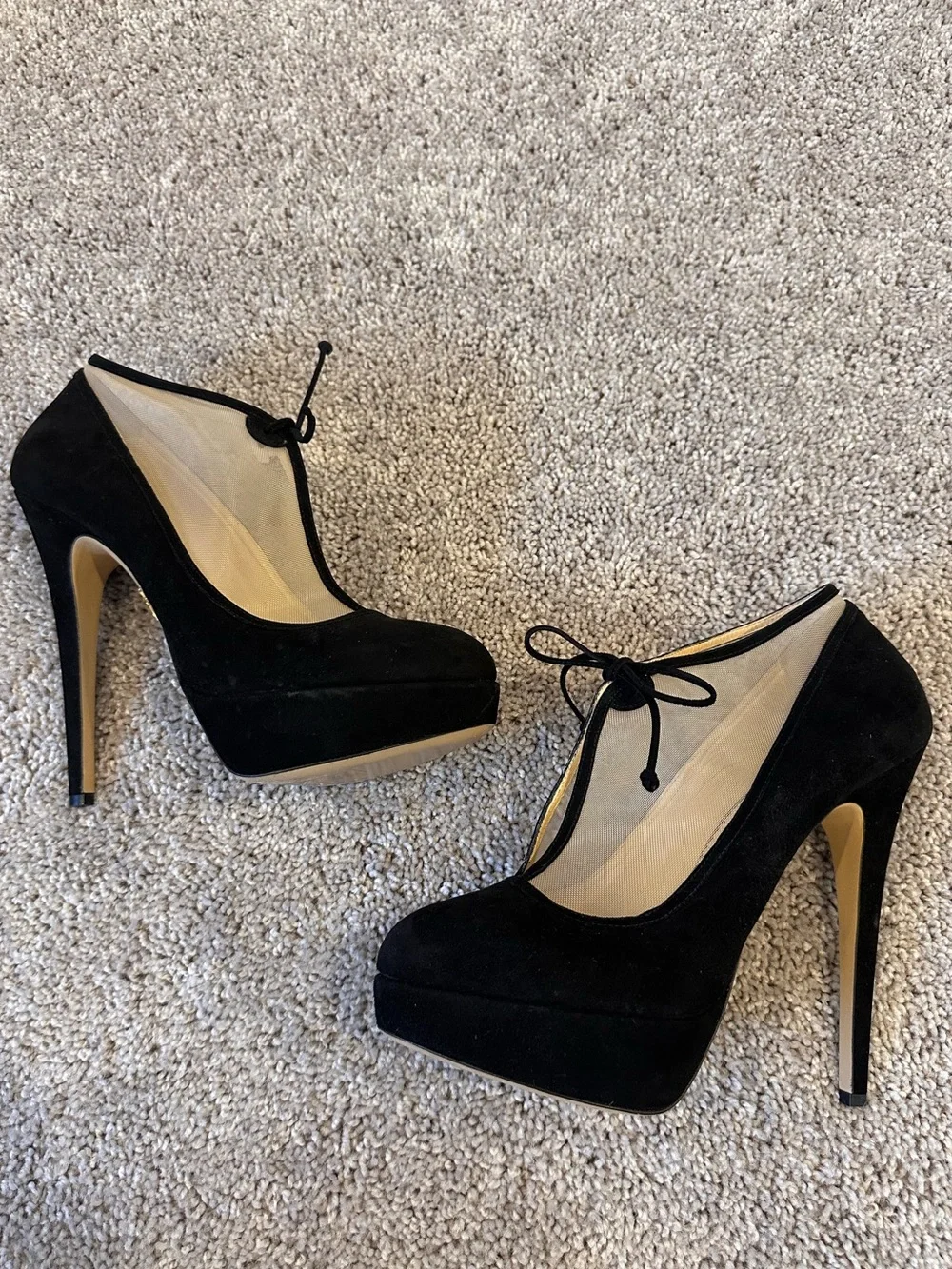 Charlotte Olympia Natalia Lace-Up Ankle Bootie